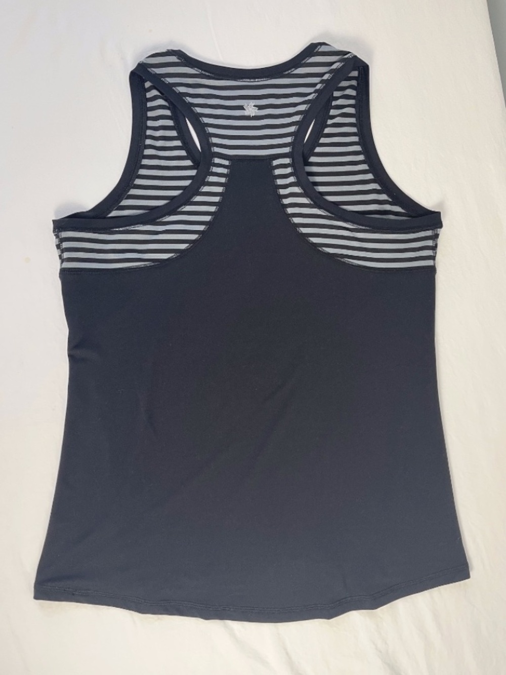 Tek Gear DryTek racerback tank top, black and grey, womens size L - Picture 7 of 9